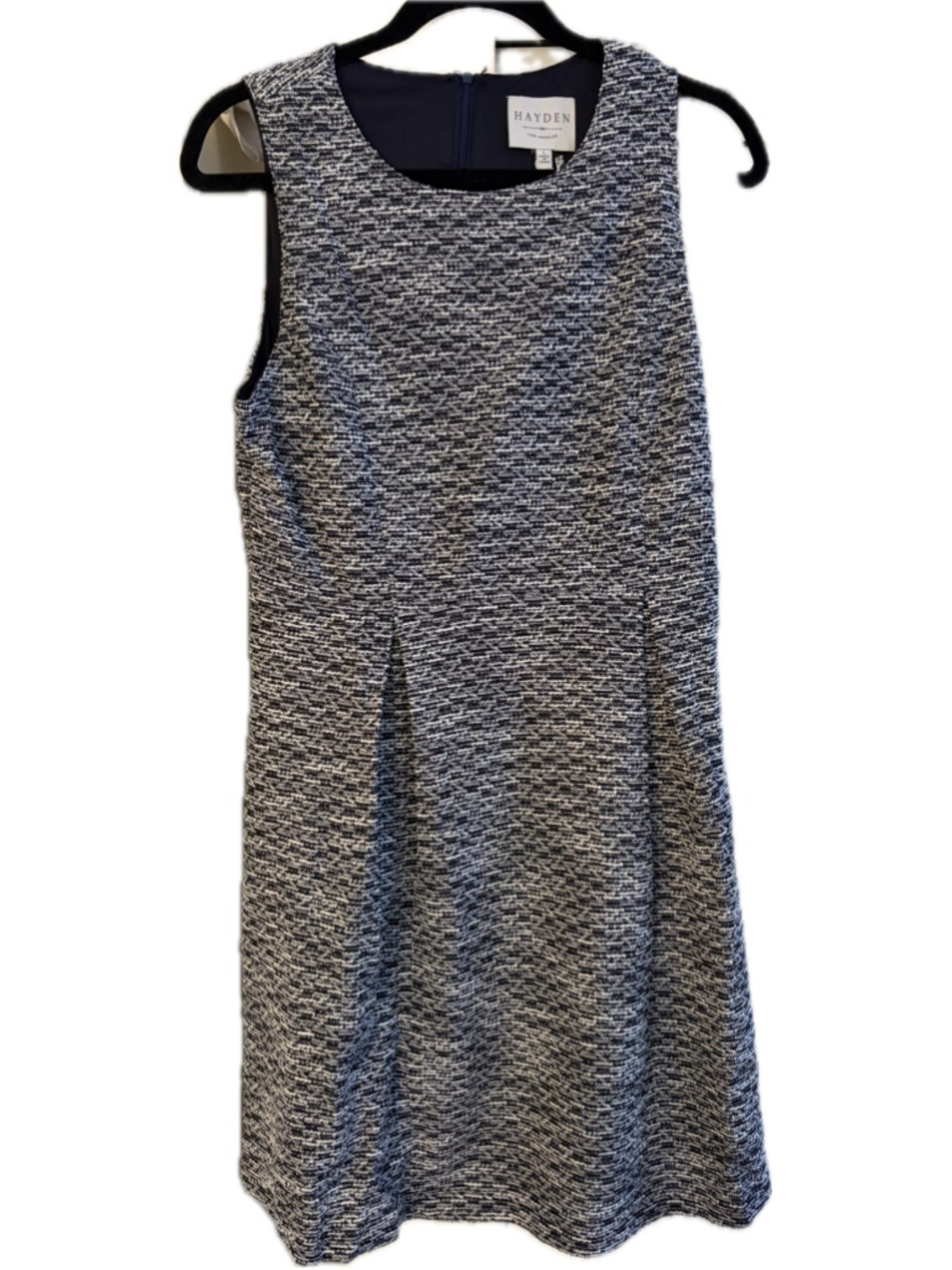 Women's Hayden Black and White Tweed Sparkle Dress Size L